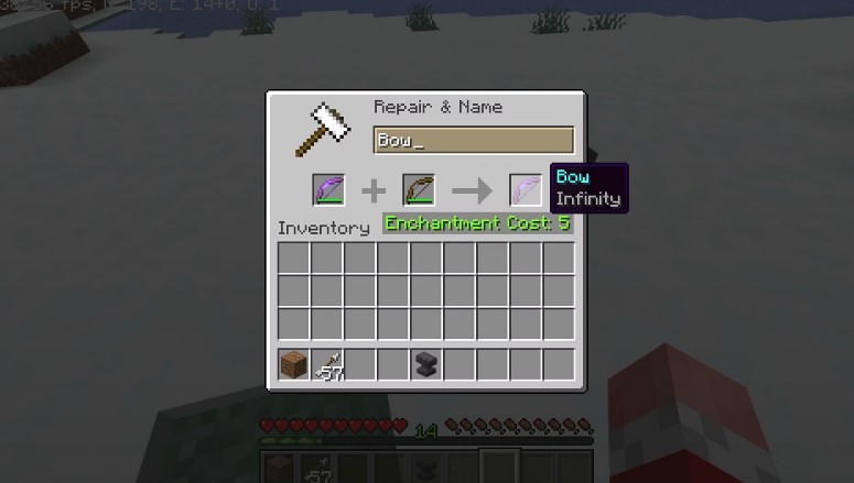 how to repair a bow in minecraft